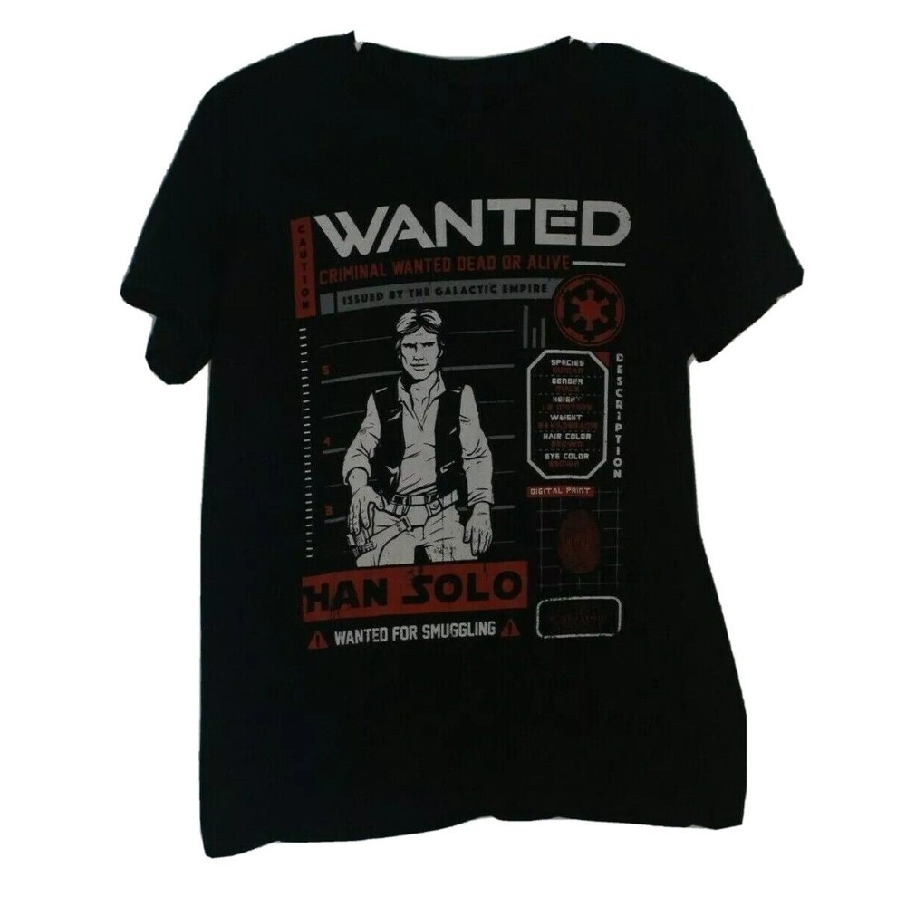 Funko Pop! Tees Star Wars Smugglers Bounty XSmall Cantina Han Solo Wanted Shirt